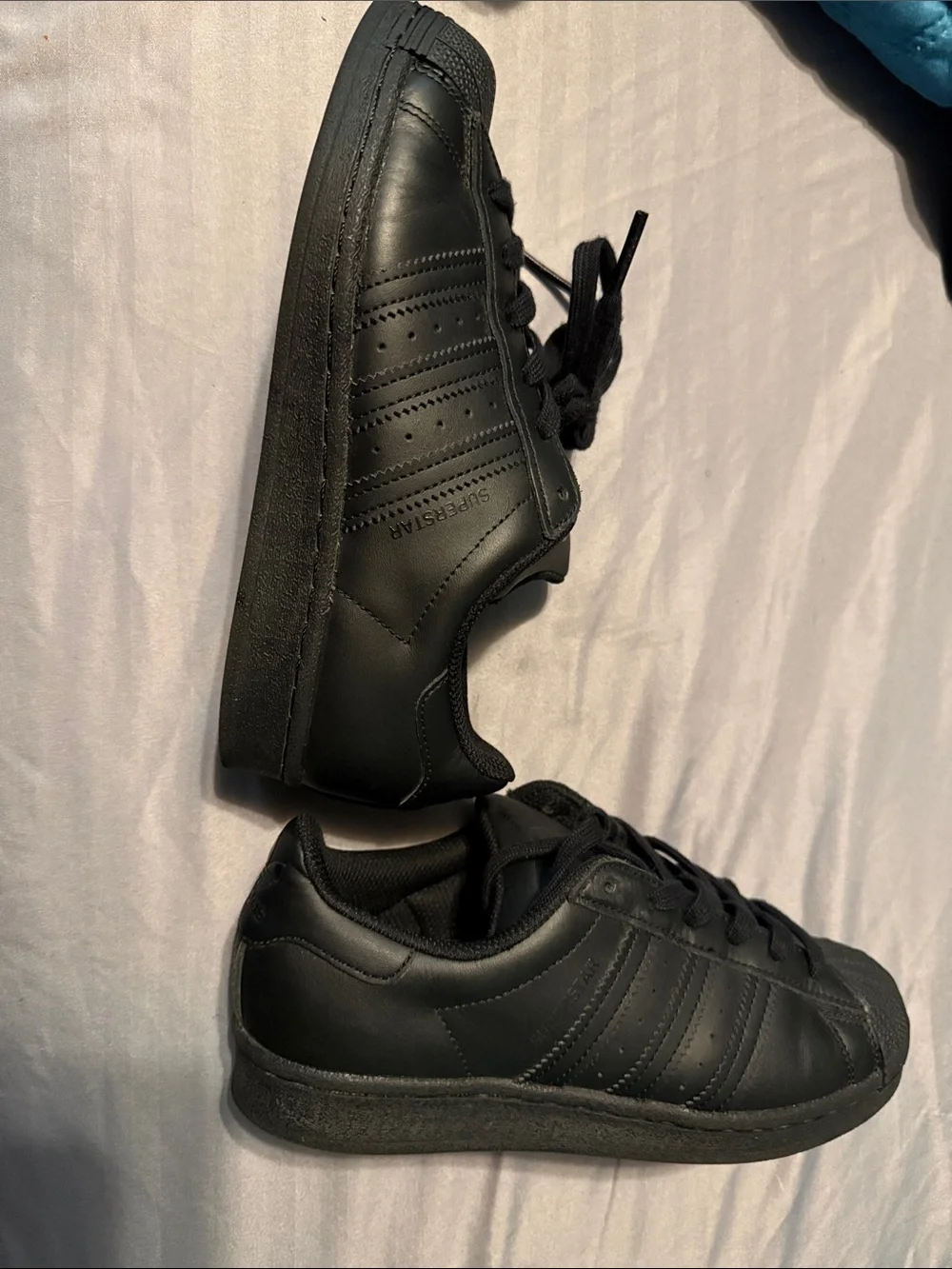 adidas Black Low-Top Shell Toe Sneakers